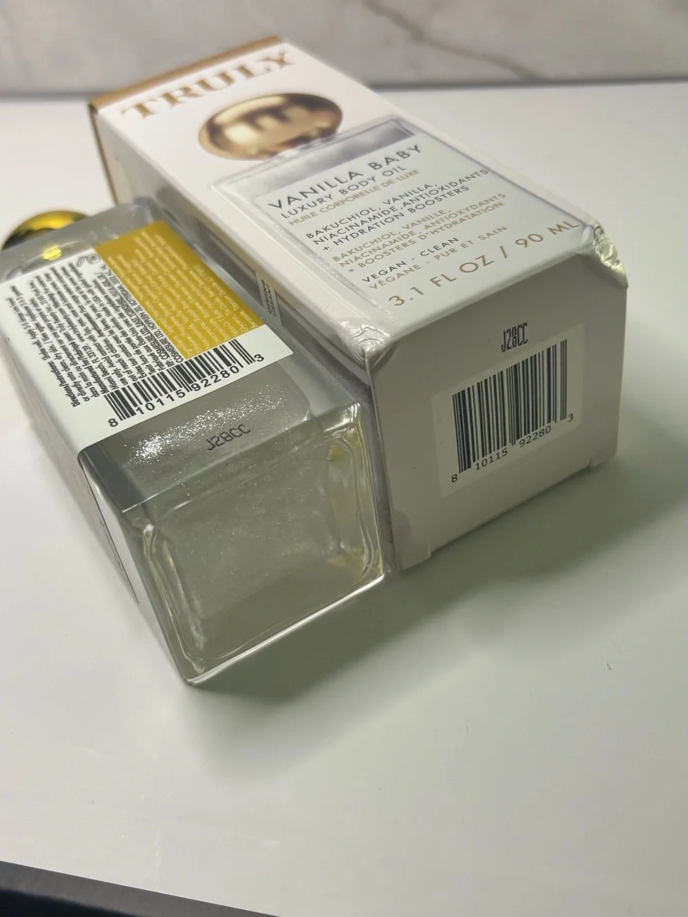 NEW/NIB Truly Vanilla Baby Luxury Body Oil 90 mL/3.1 fl oz
